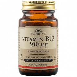 Solgar Vitamin B12 500μg, 50veg.caps Solgar Vitamin B12 500μg, 50veg.caps